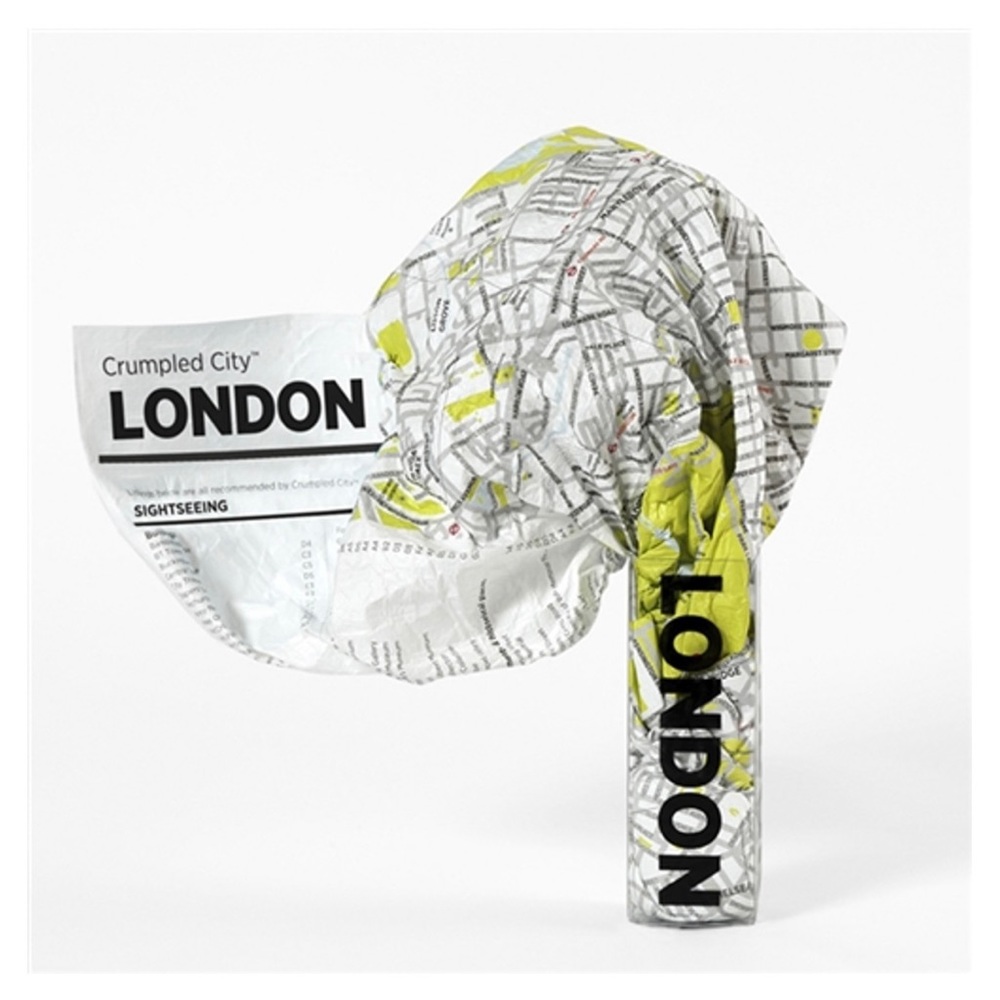 London Crumpled City Map by Palomar